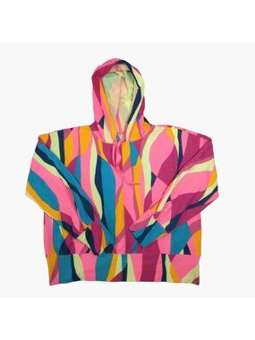 Tek Gear Womens XL 16/18 French Terry Cropped Hoodie Multi-Color Pullover Sweats